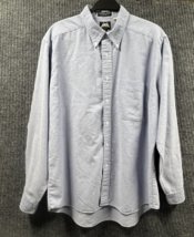 VTG Lee Shirt Mens XL Blue Chambray Single Needle Tailoring Long Sleeve Work - £17.30 GBP