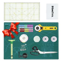 78 Pcs Rotary Cutter Set - 45Mm Cutter Kit With A3 Cutting Mat, Fabric Scissors  - £72.75 GBP