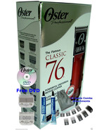 OSTER CLASSIC 76 Professional Hair Clipper 76076-010 -PLUS Universal 10 Comb Set - $194.50