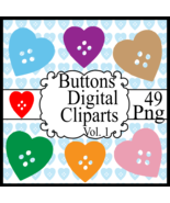 Buttons Digital Cliparts Vol. 1 - $37.17 MXN