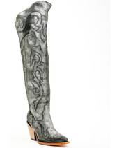 Corral Women&#39;s Metallic Tall Snip Toe Western Boots  - £166.81 GBP
