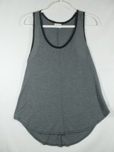 H.I.P. Tank Top Womens Small Gray Happening In The Present Top Vintage - £7.46 GBP