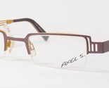 AXEL S.AX762 43 Poussiéreux Rose/Moutarde Unique Rare Lunettes 45-21-135mm - $76.23
