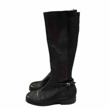 Cole Haan Grand Series Isabel Black Leather Stretch Boots Womens Size 9B Tall - £50.94 GBP