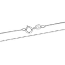 Stylishly Sleek 0.5 mm Box Chain 20 Inch Sterling Silver Necklace - £13.91 GBP