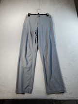 Under armour Pants Mens Size Small Light Gray Nylon Slash Pockets Logo P... - $20.87