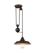 Westinghouse Lighting 6363200 Iron Hill One-Light Pulley, Oil Rubbed Bronze - $125.81 CAD