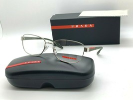 Prada Sport Vps 52L 1BC-101 SILVER/GREEN 54-17-145MM Eyeglasses Italy Nib - £83.39 GBP