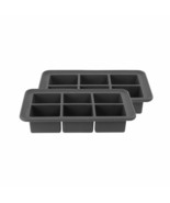 Ice Cube Trays, Casabella Silicone Big Cube Ice Trays, Large Cubes// 2 T... - £6.16 GBP