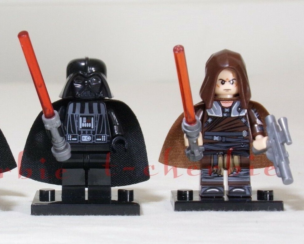 Sith STARKILLER DARTH VADER GALEN MEREK 2 Set Star Wars Minifigure +Stand + Free