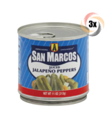 3x Cans San Marcos Sliced Jalapeno Peppers Vegetable | 11oz | Fast Shipp... - $332.76 MXN