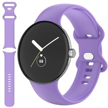 Miimall Compatible for Google Pixel Watch Band Silicone, Flexible Quick Fit Stra - £13.53 GBP