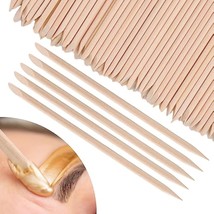 Wooden Wax Sticks Eyebrow Lip Nose Waxing Sticks Small Wax Spatulas Appl... - £9.65 GBP