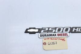 00-06 CHEVROLET SILVERADO 2500 HD DURAMAX DIESEL BADGE Q0857 image 7