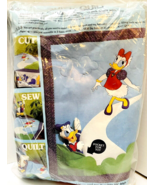 Walt Disney Productions Paragon Quick Quilt Daisy and Donald Duck w Toy ... - £15.26 GBP