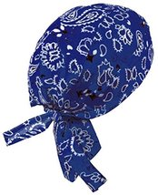 Paisley Doo Rag Du Rag Do Cotton Bandana Headwrap PICK COLOR Chemo Cap (Royal Bl - £7.85 GBP