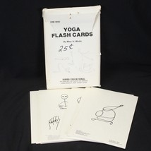 Yoga Flash Cards 1975 Mary H Martin Kimbo Educational 32 Cards  Double Side - £14.71 GBP