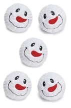 MPP Holiday Dog Toy Spikey Snowman Ball Squeaker Soft High Bounce Choose Quantit - £11.09 GBP+