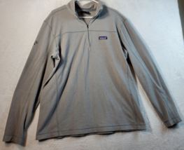 Patagonia Sweatshirt Youth XL Gray Fleece Polyester Long Sleeve Logo 1/4... - $34.01