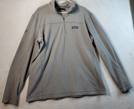 Patagonia Sweatshirt Youth XL Gray Fleece Polyester Long Sleeve Logo 1/4... - £25.43 GBP