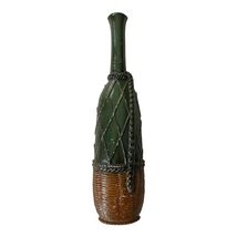 Sexton Mid Century Modern Metal Wine Bottle Wall Art Green Brown MCM - $34.20
