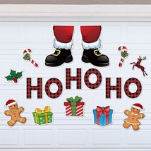 Pcs Christmas Garage Door Decoration Magnets Refrigerator Stickers Weath... - £46.90 GBP