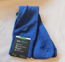 Men&#39;s Perry Ellis 1 Pair of socks Size 7-12 dress casual Soft Luxury Blue NWT - £23.60 GBP