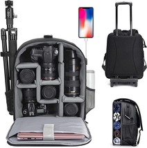 Caden Camera Backpack Bag Professional For Dslr/Slr Mirrorless, 5.0 Black). - £112.38 GBP