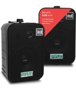 Pyle Home Dual Waterproof Outdoor Speaker System - 5.25 Inch Pair Of, Black - $113.76 CAD
