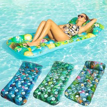 Finduwill Inflatable Pool Floats Adult, 2 Pack Large Pool Float Raft With - $64.99