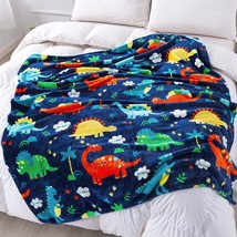 Dinosaur Blanket For Boys, Dinosaur Toddler Blanket For Boys And Girls, Cute Din - £26.61 GBP