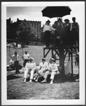 WWII US Naval Training School (WR) Bronx NY Photo #10 Top Brass at Review - $19.75