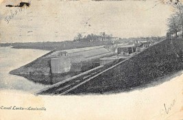 Louisville Ky ~ Old Government Canal Locks ~1908 Postcard-
show original titl... - £7.30 GBP