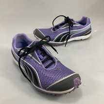 Puma Womens 7 Purple Black Lightweight Sneakers Gym Shoes - $29.89