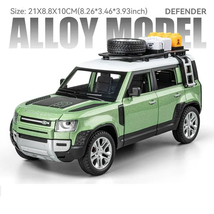 GREEN Land Rover Defender 1:24 Scale Diecast Model Car Toys - $34.99