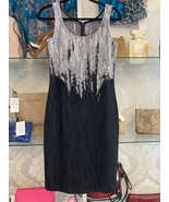 St. John Black &amp; Silver Sequin Dress – Size 4 - $443.52