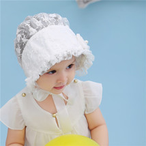 5-18 months Old Baby Girl Bonnet Baby Hat Ruffle Bonnets Gift Newborn Ph... - $8.88
