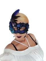 Mask Masquerade Carnival Cosplay Wedding Burlesque Eyemask Venetian Sexy 0045 - £46.61 GBP
