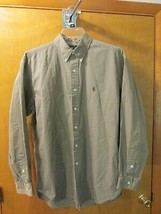 Ralph Lauren Blake 100% Cotton Long Sleeve Taupe Shirt Sz L Button Down Euc - £31.93 GBP