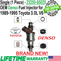NEW OEM Denso 1Pc Fuel Injector for 1993, 1994 Toyota T100 3.0L V6 #23250-65020 - £82.50 GBP