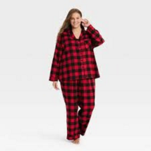 Wondershop Women&#39;s Christmas Buffalo Check Plaid Flannel Pajama Set Size 4X - £31.45 GBP