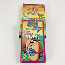 Vintage Taz Jungle Jams Looney Tunes and Taz Mania VHS rare Brown Clamshell - £7.45 GBP