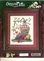 Jeanette Crews Oriental Vase Kit #7800 Country Cross Stitch Pre Owned, U... - £15.68 GBP
