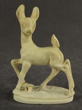 Vintage Signed Composition Mold Form BAMBI DEER FAWN Crown LL Pewter 4.75&quot; Tall - £19.32 GBP
