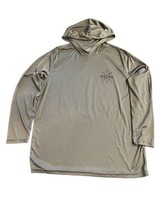 F.H. Davis Gray Dri-Fit 100% Polyester Gray Pullover w Hoodie Size XL Su... - $19.21