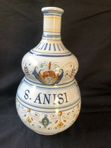 Antique Italian Majolica Apothecary Pharmacy bottle Vase signed Deruta - £127.09 GBP