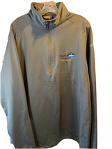 Men&#39;s Eddie Bauer Gray Smooth Fleece Base Layer 1/2 Zip Pullover Small - £22.84 GBP