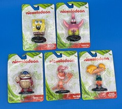 LOT of 5 Nickelodeon Figure Ren Stimpy Arnold SpongeBob Patrick Cake Toppers Toy - £11.67 GBP