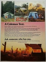 1973 Print Ad Coleman Tents Family Camping in USA - £10.20 GBP
