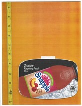 DrP - Snapple Size Snapple Raspberry Peach 16 oz BOTTLE Soda Flavor Strip - £2.37 GBP
